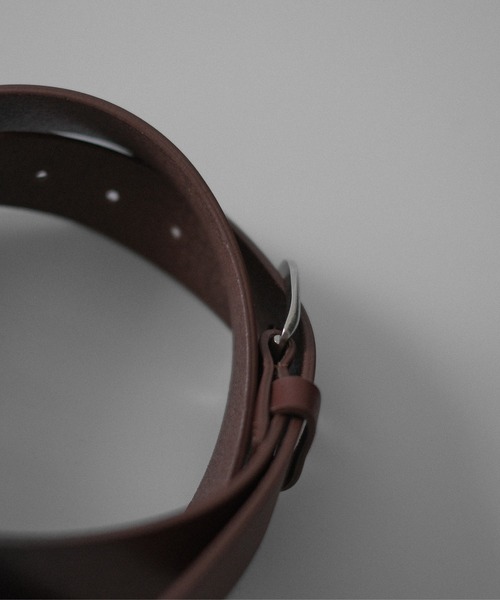 RUUBON（ルーボン）の「【RUUBON】cow leather plain belt / カウレザー プレーンベルト（ベルト・メンズ・ブラック/ブラウン・FREE）」の21枚目の写真