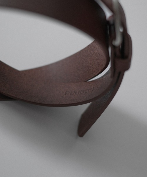 RUUBON（ルーボン）の「【RUUBON】cow leather plain belt / カウレザー プレーンベルト（ベルト・メンズ・ブラック/ブラウン・FREE）」の22枚目の写真