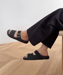 CANAL JEAN | from Lagoon(フロムラグーン) レザーワンバックルサンダル(サンダル)