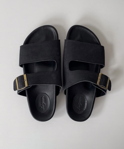 CANAL JEAN(キャナルジーン)の「from Lagoon レザーワンバックルサンダル(サンダル・レディース・ブラウン/ブラック・37/38/39)」の9枚目の写真