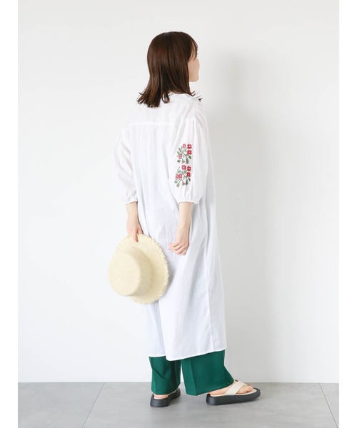 ehka sopo（エヘカソポ）の「インド刺繍ワンピース（ワンピース・レディース・ブラック/グリーン/オフホワイト・F）」の11枚目の写真