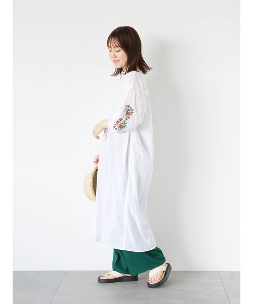 ehka sopo（エヘカソポ）の「インド刺繍ワンピース（ワンピース・レディース・ブラック/グリーン/オフホワイト・F）」の13枚目の写真