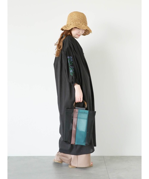 ehka sopo（エヘカソポ）の「インド刺繍ワンピース（ワンピース・レディース・ブラック/グリーン/オフホワイト・F）」の20枚目の写真