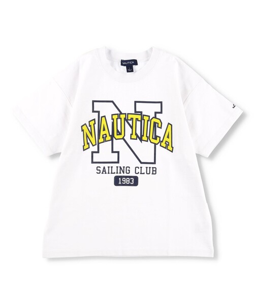 NAUTICA(ノーティカ)の「【NAUTICA/ノーティカ】Nカレッジロゴ半袖Tシャツ(Tシャツ/カットソー・キッズ・グリーン/ネイビー/オフホワイト・XS/M/S/XL/L)」の7枚目の写真