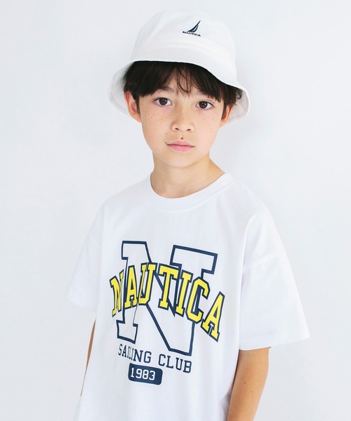 NAUTICA(ノーティカ)の「【NAUTICA/ノーティカ】Nカレッジロゴ半袖Tシャツ(Tシャツ/カットソー・キッズ・グリーン/ネイビー/オフホワイト・XS/M/S/XL/L)」の5枚目の写真