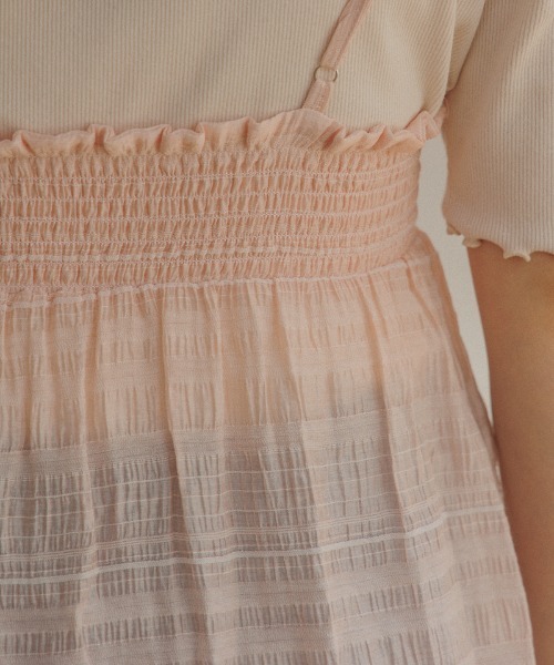 flower(フラワー)の「カシュクールシアービスチェ(キャミソール・レディース・ベージュ/ピンク・FREE)」の12枚目の写真