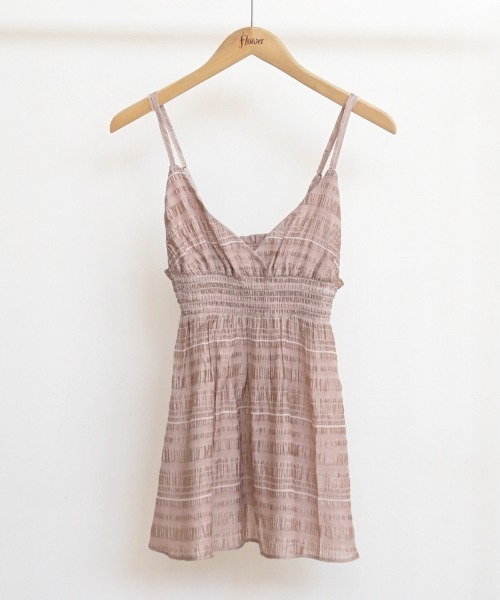 flower(フラワー)の「カシュクールシアービスチェ(キャミソール・レディース・ベージュ/ピンク・FREE)」の14枚目の写真