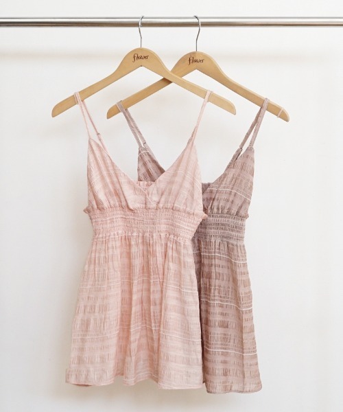 flower(フラワー)の「カシュクールシアービスチェ(キャミソール・レディース・ベージュ/ピンク・FREE)」の15枚目の写真