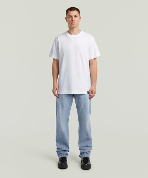 G-STAR（ジースター）の「ESSENTIAL LOOSE T-SHIRT/ワンポイントオーバーサイズルーズT-シャツ（Tシャツ/カットソー・メンズ・ダークブラック/ホワイト・SMALL/MEDIUM/LARGE/X-SMALL/X-LARGE）」の10枚目の写真