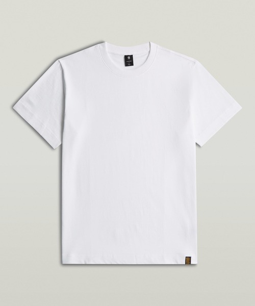 G-STAR（ジースター）の「ESSENTIAL LOOSE T-SHIRT/ワンポイントオーバーサイズルーズT-シャツ（Tシャツ/カットソー・メンズ・ダークブラック/ホワイト・SMALL/MEDIUM/LARGE/X-SMALL/X-LARGE）」の12枚目の写真