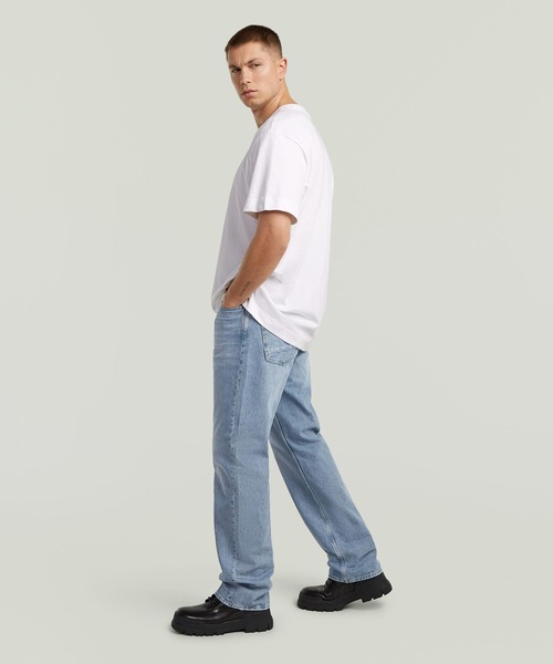 G-STAR（ジースター）の「ESSENTIAL LOOSE T-SHIRT/ワンポイントオーバーサイズルーズT-シャツ（Tシャツ/カットソー・メンズ・ダークブラック/ホワイト・SMALL/MEDIUM/LARGE/X-SMALL/X-LARGE）」の11枚目の写真