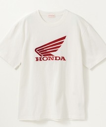 Honda ホンダ ロゴ刺繍半袖Tシャツ