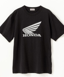 Honda ホンダ ロゴ刺繍半袖Tシャツ