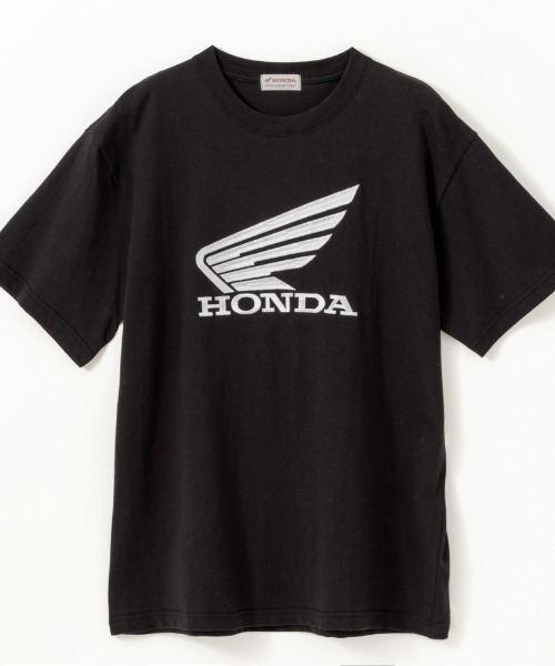 Honda ホンダ ロゴ刺繍半袖Tシャツ（Tシャツ/カットソー）｜Mac