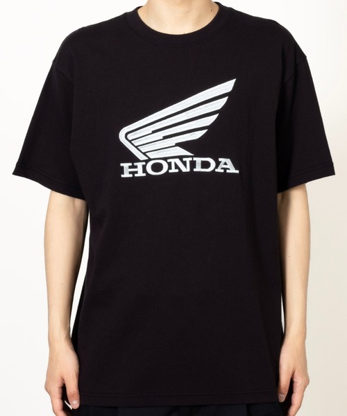 Honda ホンダ ロゴ刺繍半袖Tシャツ（Tシャツ/カットソー）｜Mac