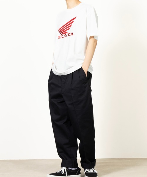 Mac-House(マックハウス)の「Honda ホンダ ロゴ刺繍半袖Tシャツ(Tシャツ/カットソー・メンズ・ブラック/ホワイト・S)」の9枚目の写真