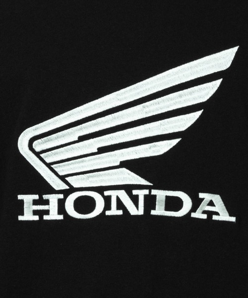 Mac-House(マックハウス)の「Honda ホンダ ロゴ刺繍半袖Tシャツ(Tシャツ/カットソー・メンズ・ブラック/ホワイト・S)」の7枚目の写真