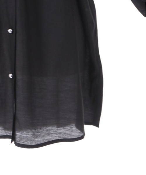 axes femme POETIQUE(アクシーズファムポエティック)の「ギミックデザインシアーシャツ(シャツ/ブラウス・レディース・グレー/ブラック/キナリ・MEDIUM)」の18枚目の写真