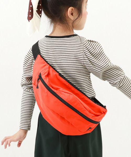 devirock（デビロック）の「親子で使える ゲーム機ケース固定バンド付き  2WAY 配色ボディバッグ(7L)（ショルダーバッグ・キッズ・グレー系/ダークオリーブ/パープル/ブラック/ダークオレンジ/ブルー系5/ピンク/キャメル/イエロー系1/ラベンダー・ONE SIZE）」の10枚目の写真