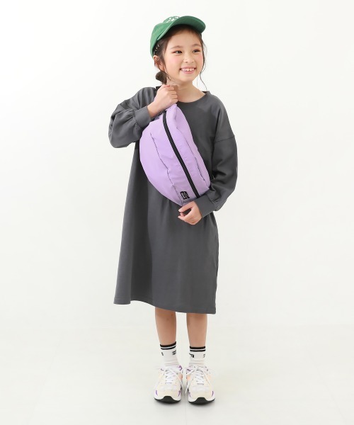 devirock（デビロック）の「親子で使える ゲーム機ケース固定バンド付き  2WAY 配色ボディバッグ(7L)（ショルダーバッグ・キッズ・グレー系/ダークオリーブ/パープル/ブラック/ダークオレンジ/ブルー系5/ピンク/キャメル/イエロー系1/ラベンダー・ONE SIZE）」の12枚目の写真