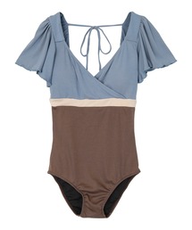 SEA DRESS（シードレス）の「ﾊﾞｲｶﾗｰﾌﾚｱｽﾘｰﾌﾞﾜﾝﾋﾟｰｽ/水着（水着）」