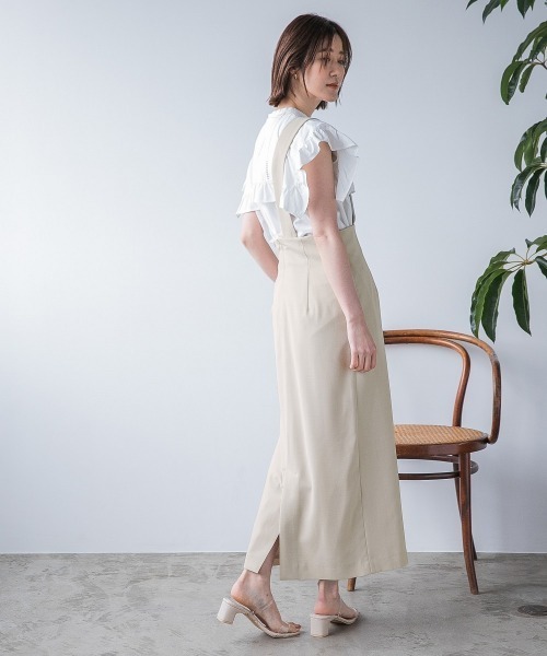 H.TOKYO（エイチトウキョウ）の「ジャンパースカート（ジャンパースカート・レディース・グレー/オフホワイト・FREE）」の12枚目の写真