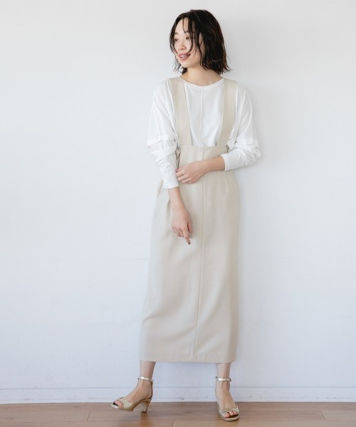 H.TOKYO（エイチトウキョウ）の「ジャンパースカート（ジャンパースカート・レディース・グレー/オフホワイト・FREE）」の10枚目の写真