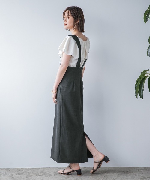 H.TOKYO（エイチトウキョウ）の「ジャンパースカート（ジャンパースカート・レディース・グレー/オフホワイト・FREE）」の18枚目の写真