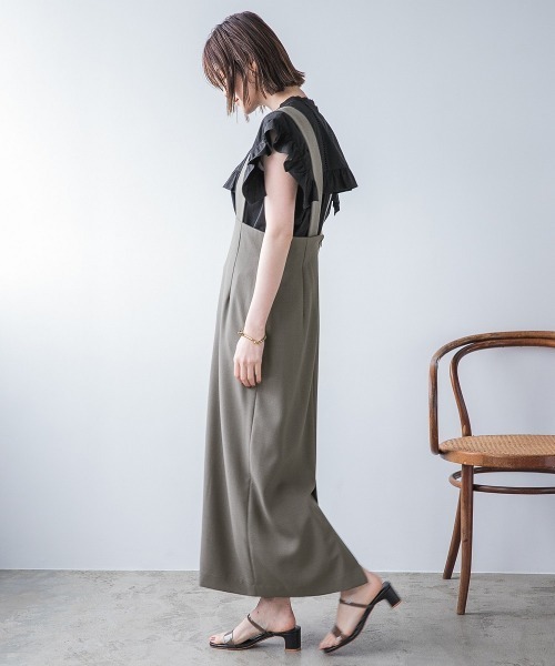 H.TOKYO（エイチトウキョウ）の「ジャンパースカート（ジャンパースカート・レディース・グレー/オフホワイト・FREE）」の19枚目の写真