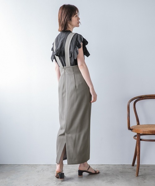 H.TOKYO（エイチトウキョウ）の「ジャンパースカート（ジャンパースカート・レディース・グレー/オフホワイト・FREE）」の20枚目の写真