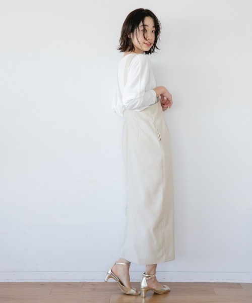 H.TOKYO（エイチトウキョウ）の「ジャンパースカート（ジャンパースカート・レディース・グレー/オフホワイト・FREE）」の9枚目の写真