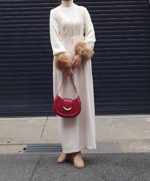 H.TOKYO（エイチトウキョウ）の「ジャンパースカート（ジャンパースカート・レディース・グレー/オフホワイト・FREE）」の8枚目の写真