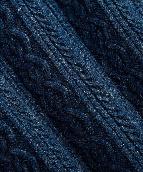 RRL(ダブル アール エル)の「ケーブル コットンウール ショール カーディガン(カーディガン/ボレロ・レディース・ネイビー系1・1/2/3/4/5)」の11枚目の写真