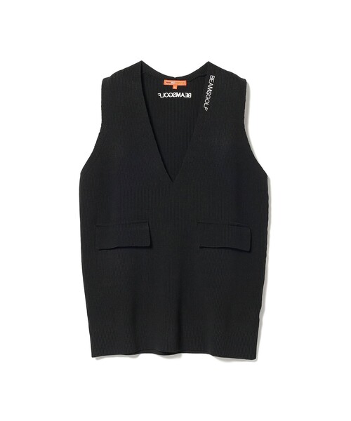 BEAMS GOLF ORANGE LABEL / Vネック ロング ニット ベスト