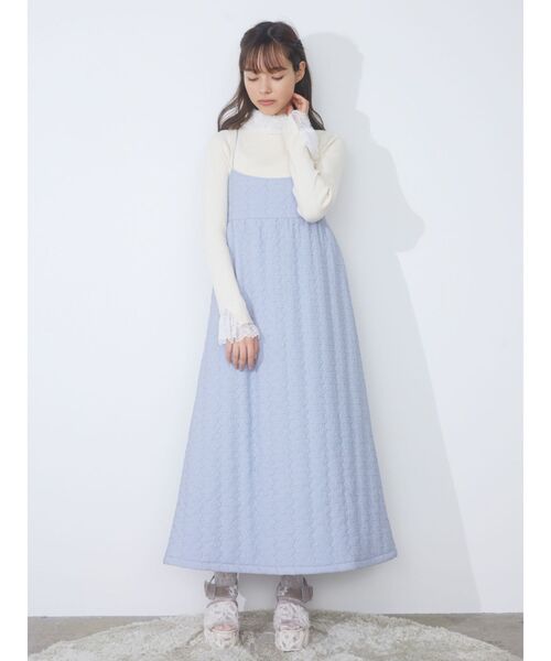 merry jenny（メリージェニー）の「レースリブニット（ニット/セーター・レディース・ブラック/ラベンダー/アイボリー・FREE）」の15枚目の写真