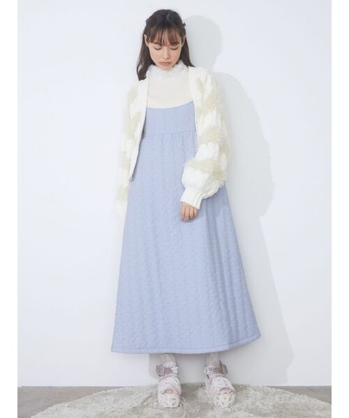 merry jenny（メリージェニー）の「レースリブニット（ニット/セーター・レディース・ブラック/ラベンダー/アイボリー・FREE）」の17枚目の写真