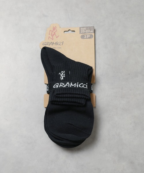 Gramicci(グラミチ)の「【63】【GRAMICCI】BASIC SHORT SOCKS(ソックス/靴下・メンズ・ブラック/その他/ホワイト/その他1・25-27CM/23-25cm)」の3枚目の写真