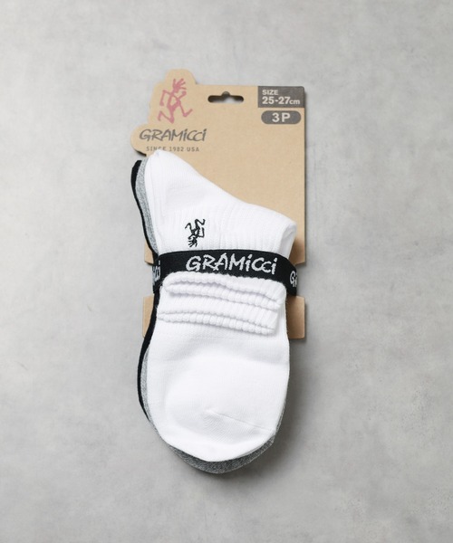 Gramicci(グラミチ)の「【63】【GRAMICCI】BASIC SHORT SOCKS(ソックス/靴下・メンズ・ブラック/その他/ホワイト/その他1・25-27CM/23-25cm)」の6枚目の写真