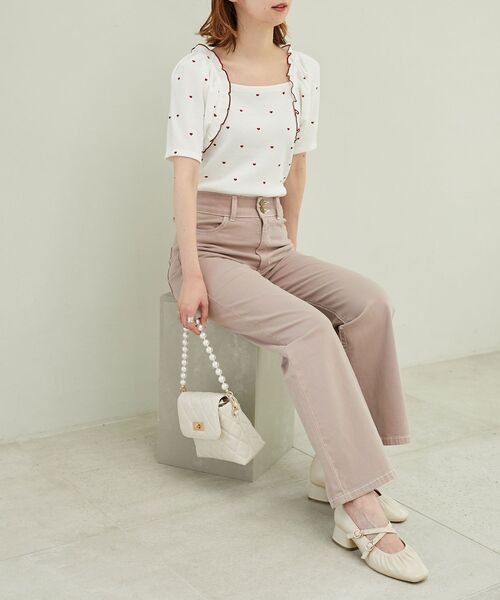 MAJESTIC LEGON(マジェスティックレゴン)の「アソートワッフルトップス(Tシャツ/カットソー・レディース・アイボリー/A/B・MEDIUM)」の4枚目の写真