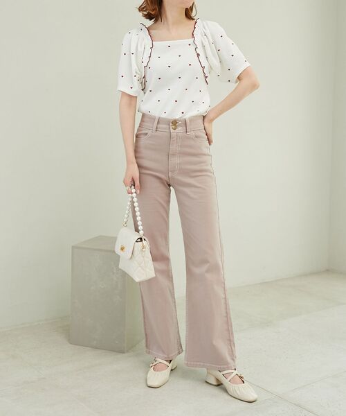 MAJESTIC LEGON(マジェスティックレゴン)の「アソートワッフルトップス(Tシャツ/カットソー・レディース・アイボリー/A/B・MEDIUM)」の6枚目の写真