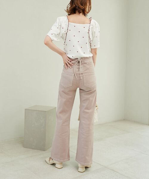 MAJESTIC LEGON(マジェスティックレゴン)の「アソートワッフルトップス(Tシャツ/カットソー・レディース・アイボリー/A/B・MEDIUM)」の9枚目の写真