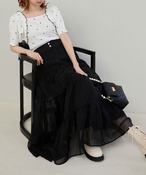 MAJESTIC LEGON(マジェスティックレゴン)の「アソートワッフルトップス(Tシャツ/カットソー・レディース・アイボリー/A/B・MEDIUM)」の10枚目の写真