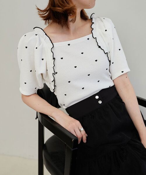 MAJESTIC LEGON(マジェスティックレゴン)の「アソートワッフルトップス(Tシャツ/カットソー・レディース・アイボリー/A/B・MEDIUM)」の11枚目の写真