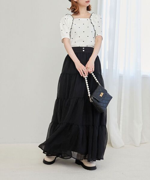 MAJESTIC LEGON(マジェスティックレゴン)の「アソートワッフルトップス(Tシャツ/カットソー・レディース・アイボリー/A/B・MEDIUM)」の12枚目の写真