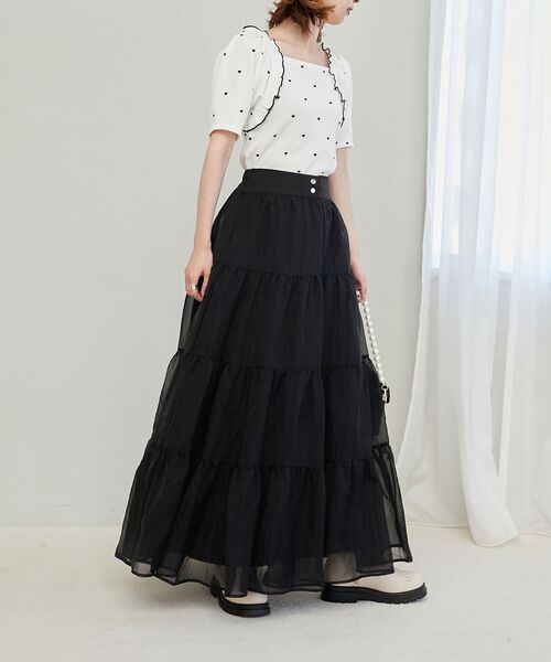 MAJESTIC LEGON(マジェスティックレゴン)の「アソートワッフルトップス(Tシャツ/カットソー・レディース・アイボリー/A/B・MEDIUM)」の14枚目の写真