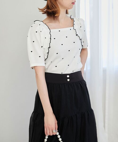 MAJESTIC LEGON(マジェスティックレゴン)の「アソートワッフルトップス(Tシャツ/カットソー・レディース・アイボリー/A/B・MEDIUM)」の17枚目の写真