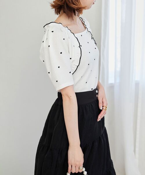 MAJESTIC LEGON(マジェスティックレゴン)の「アソートワッフルトップス(Tシャツ/カットソー・レディース・アイボリー/A/B・MEDIUM)」の18枚目の写真