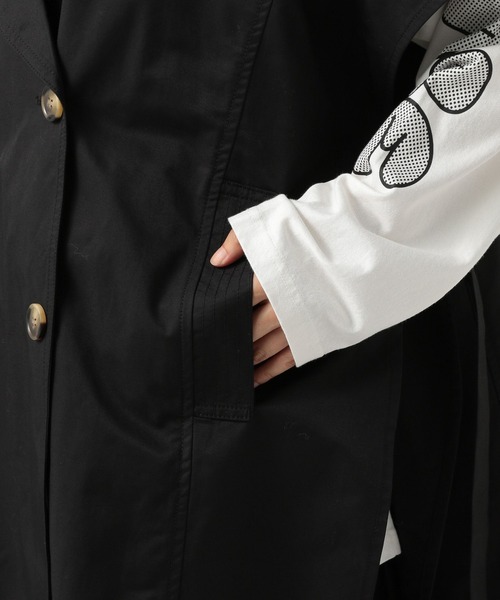 BAYFLOW（ベイフロー）の「オーバートレンチジレ（ベスト・レディース・ベージュ/ブラック・FREE）」の17枚目の写真