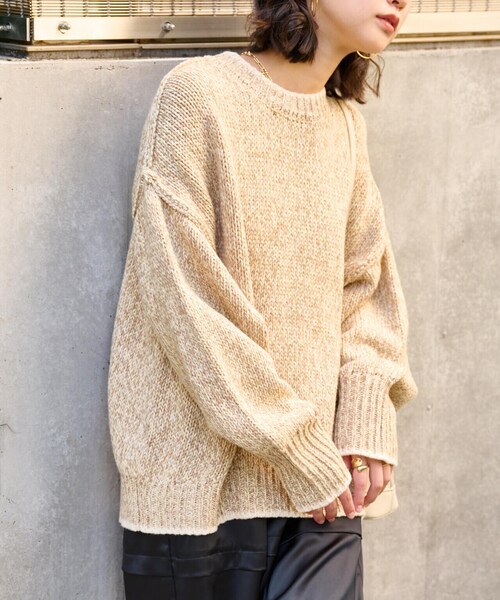 FREE'S MART（フリーズマート）の「◆カラーミックスルーズニット（ニット/セーター・レディース・ベージュ/レッド/ブルー・FREE）」の11枚目の写真