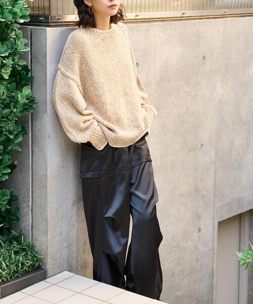 FREE'S MART（フリーズマート）の「◆カラーミックスルーズニット（ニット/セーター・レディース・ベージュ/レッド/ブルー・FREE）」の12枚目の写真